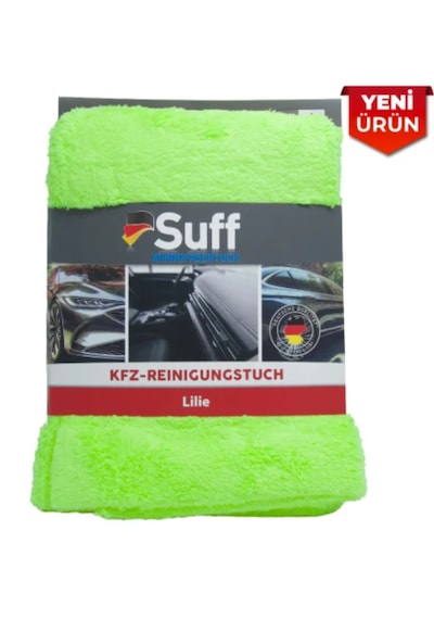 Suff Mikrofiber Lilie Kfz-reınıgungstuch 70x50 Gri - Mavi - Yeşil