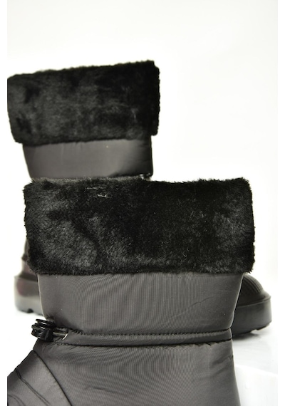 Fox Shoes T476434004 Siyah Kumaş Kadın Bot Siyah