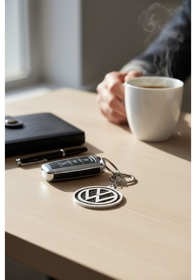 Volkswagen Logo Anahtarlık 3d Baskı Vw Uyumlu Şık Araç Anahtarlığı