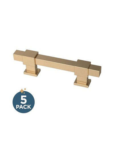 Ayarlanabilir Dolap Sapı, Kare, 35 102 Mm, Şampanya Rengi, 5 Adet, P44367-cz-b