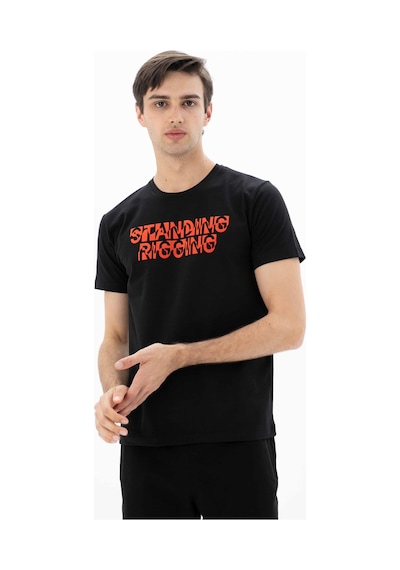 AR-MA Arma Erkek Slim Fit Bisiklet Yaka Tişört Y25344452001 Siyah