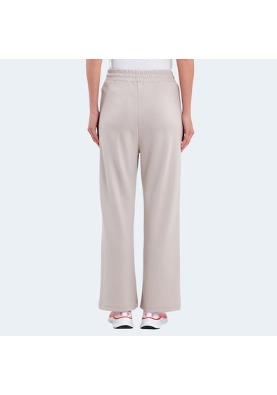 Slazenger VILLE Kadın Cepli Bol Paça Taş Gri Eşofman Altı