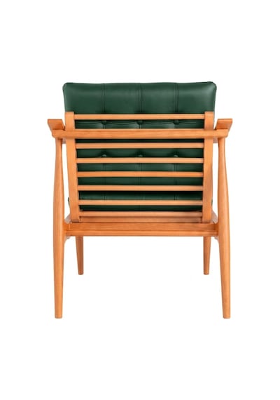 Legno Dual Kolçaklı Ahşap Berjer Natural