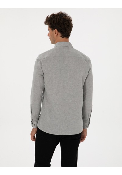 Pierre Cardin Erkek Gri Gömlek Desenli 50316768-vr024 Gri