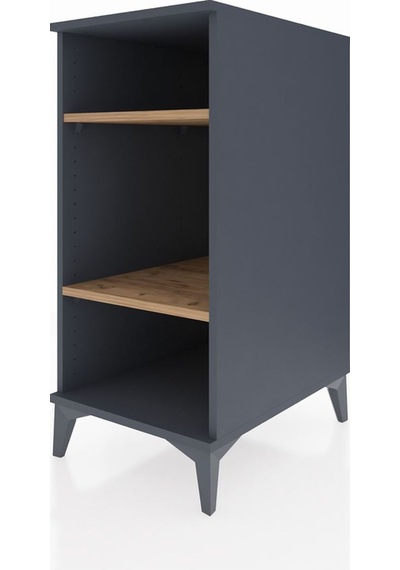 Kronos Komodin 2 Raflı 44x59x96 Antrasit-çam Antrasit