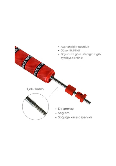 Evapera Profesyonel Speed Rope Atlama İpi Rulmanlı Bilyalı Hızlı Dönüş Fitness Crossfit & Boks İpi Mavi