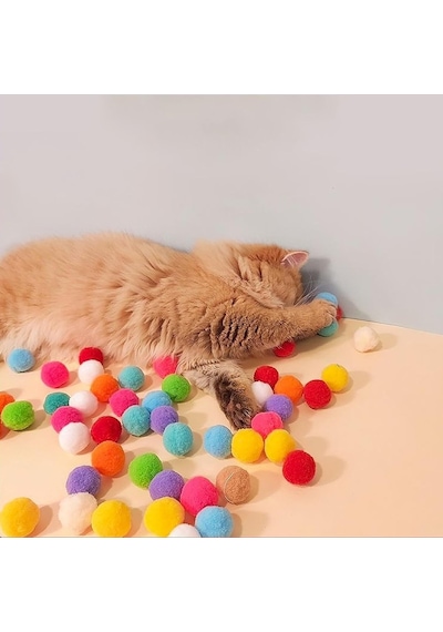 Sogud İnteraktif Kedi Oyun Tabancası Renkli Peluş Toplu Kedi Oyuncak Tabancası Eğlenceli Kedi Aktivite Oyun