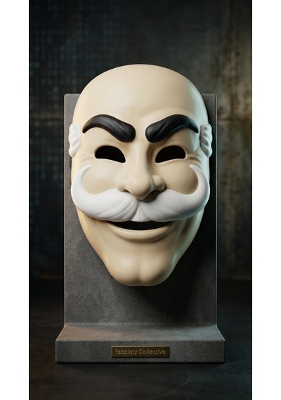 Mr. Robot Tematik Maske Dekoratif Masaüstü Objesi