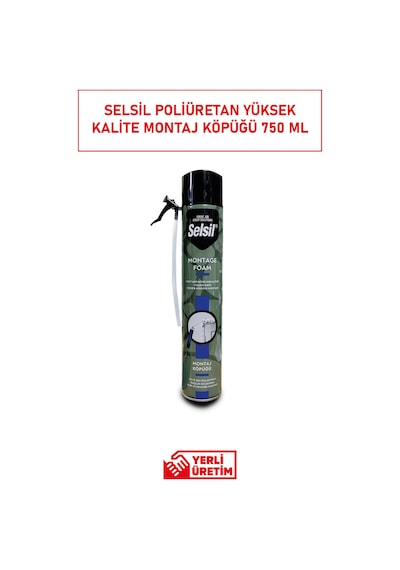 Selsil 600 Ml Montaj Köpüğü Yüksek Dolgu Kapasitesi, Profesyonel İzolasyon Ve Dayanıklılık