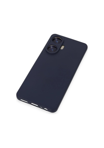 Realme C55 Kılıf Nano İçi Kadife Silikon - Mor Düz Renkli