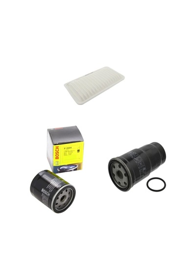 Bosch  Filtre Bakım Seti Toyota Corolla 1.4D 4D 2002-2007 Dizel Hava + Yağ F. + Yakıt Filtre