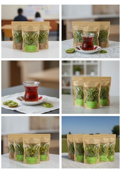Kurutulmuş Kivi Dilimleri Avantajlı Paket 12 X 50 G 600 G