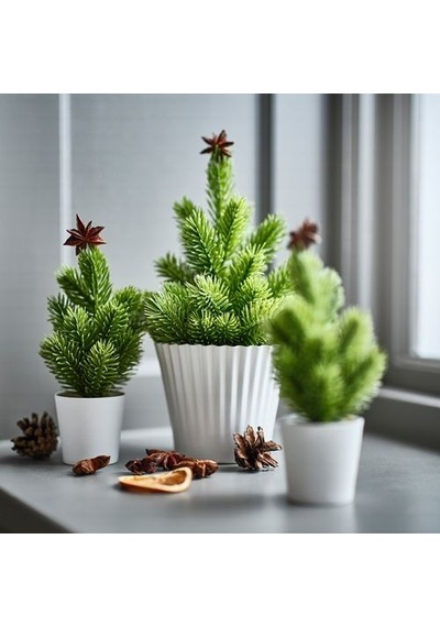 Ikea Vınterfınt Yapay Bitki, Yeşil, 6 Cm, İç-dış Mekan Yılbaşı Ağacı