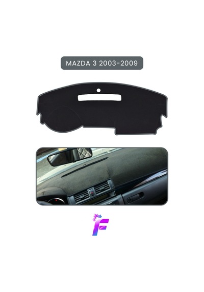 Mazda 3 2003-2009 Uyumlu Torpido,panel Örtüsü Hızlı Ve Kolay Montaj Kaymaz Tasarım Td26 Torpido Halısı