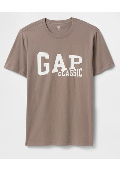 Gap Everyday Soft Gap Classic Logo 745029 T-shirt Kısa Kol Tişört Erkek T-shirt Kahverengi