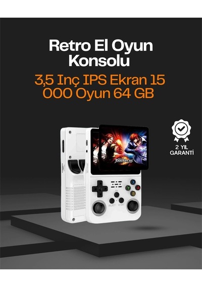 Taşınabilir Retro Oyun Konsolu - 15.000 Oyun, 64 Gb Depolama, Ips Ekran