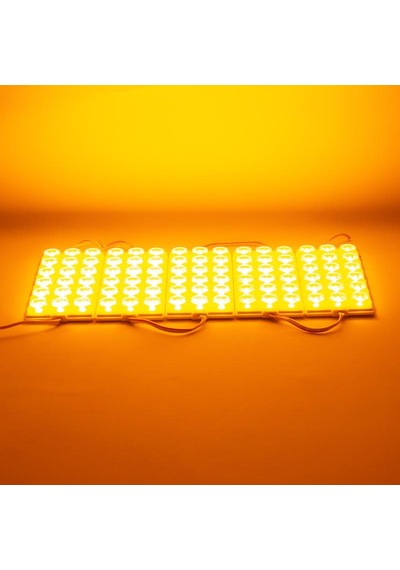 12v Modul Lamba 18-ledli Camlı Kablolu Sarı 137 57 Mm