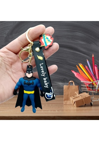 Batman 3d Silikon Anahtarlık Gold Metal