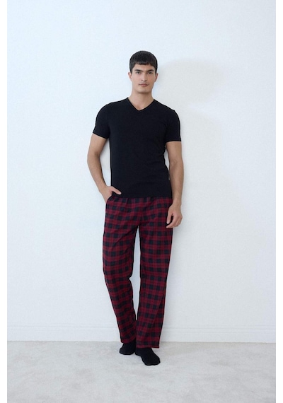 Defacto Slim Fit Dar Kesim V Yaka Üst L4884az25aubk27 Siyah