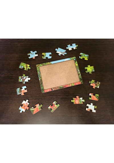 Köpekler 16 Parça Eğitici Öğretici Ahşap Çocuk Puzzle Yapboz Bebek Çocuk Oyuncak