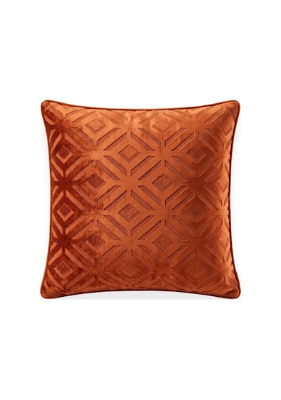 "nexa" Kadife Dokulu Kırlent Kılıfları - 45x45 Kiremit
