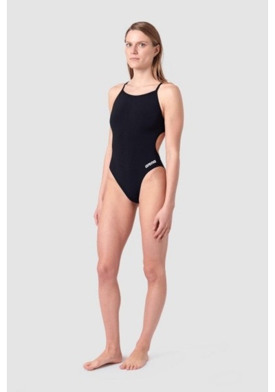 Arena W Solid Lace Back Kadın Yüzücü Mayosu 004651501 Siyah