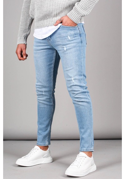 Madmext Madmext Skinny Fit Buz Mavisi Erkek Jean 5712-buz Mavisi Buz Mavi