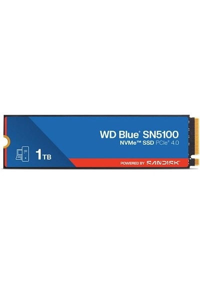 Wd Blue Sn5100 1tb Wds100t5b0e 7100/6700mb/s Pcıe Gen 4.0 M.2 2280 Nvme Ssd 1tb