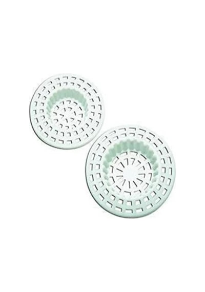 2'li Evye Lavabo Süzgeci Plastik Küvet Lavabo Süzgeç Beyaz