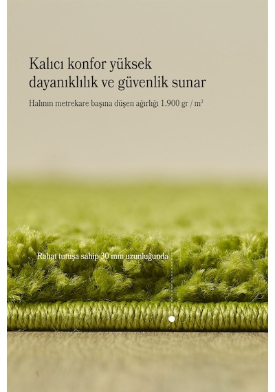 Modern Desensiz Yeşil Halı Salon Halısı Oturma Odası Halısı Çocuk Halısı Yumuşak Halı Yuvarlak Yeşil