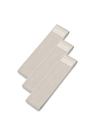 Gymo Hip Band Squat Egzersiz Kalça Direnç Bandı 76x8cm Bej 3'lü Set