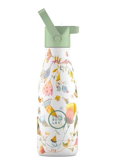 Cool Bottles The Kids Bottle Spring Flowers Pipetli Termos Suluk Çok Renkli
