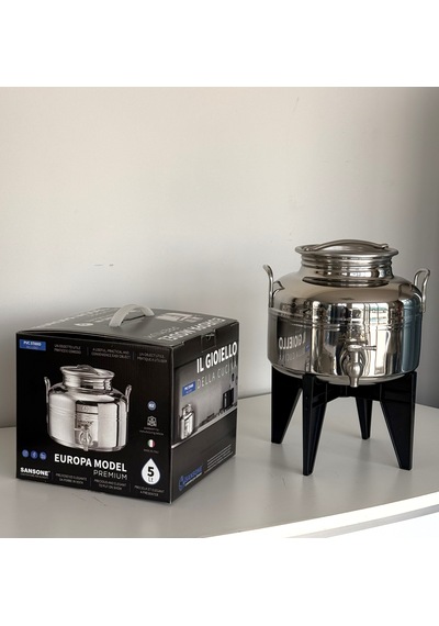 Otank 5 Litre Paslanmaz Zeytinyağı Ve Su Deposu 1