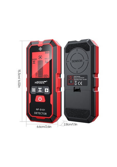 Noyafa Nf-5101 Duvar Dedektörü Metal Ahşap Ac Kablo Bulucu Lcd Ekranlı