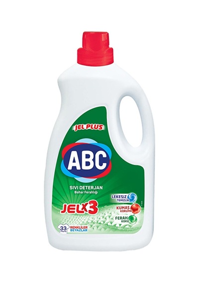 4 Adet Abc Sıvı Deterjan 2145 Ml Renkli Beyaz 33 Yıkama Diğer