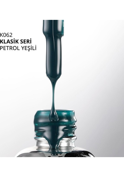 Kalıcı Oje K062, Petrol Yeşili, 10 Ml