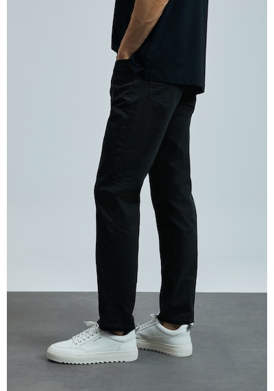 Lufian Anton Smart Jean Erkek Pantolon Slim Fit Siyah Siyah 111200206100100 Siyah