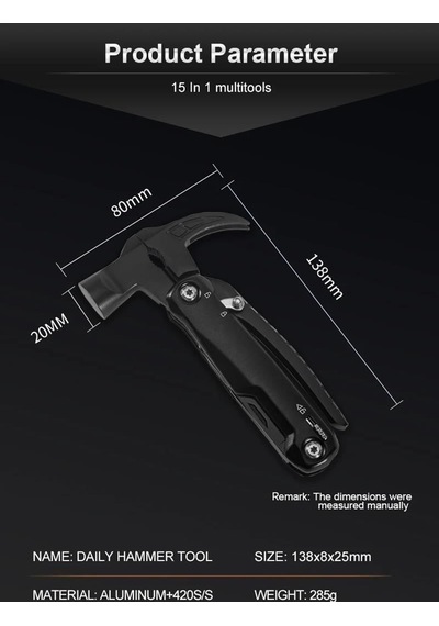 Grand Kamp Harvest Ghk-pl105 Multi Hammer Tool Siyah