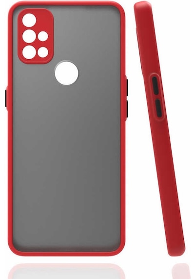 One Plus Nord N10 5g Kılıf Mat Kamera Korumalı Renkli Tuşlu Sert Silikon Kapak Hux