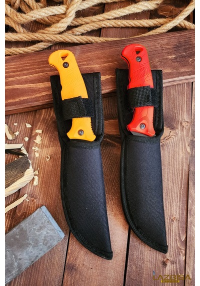 Outdoor Piknik Kamp Bıçağı Bıçak Kılıflı Mutfak Çakısı 2 Li Kmpx01 Çok Renkli