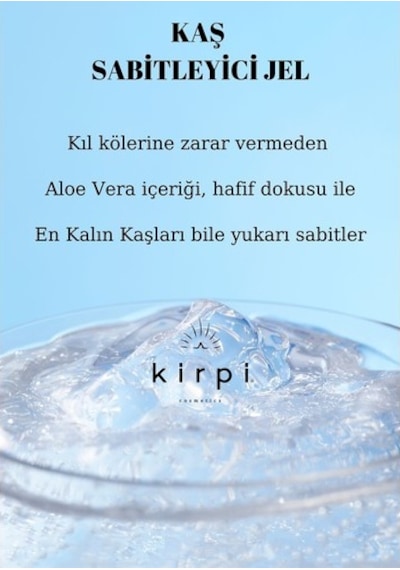 Kirpi Rose Brow Fixing Gel Aloe Vera Kaş Sabitleyici Jel 8 ML