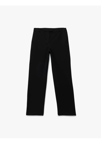 Koton Slim Fit Cep Detaylı Cigarette Siyah Kadın Pantolon 7wak40019pw