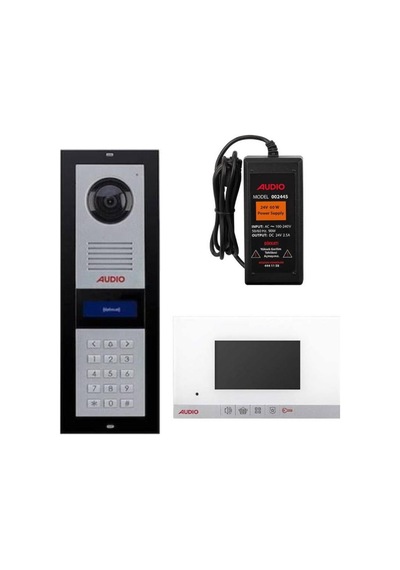 Audio 8 Daire 4,3'' Görüntülü Diafon Beyaz 001180/003002/002445