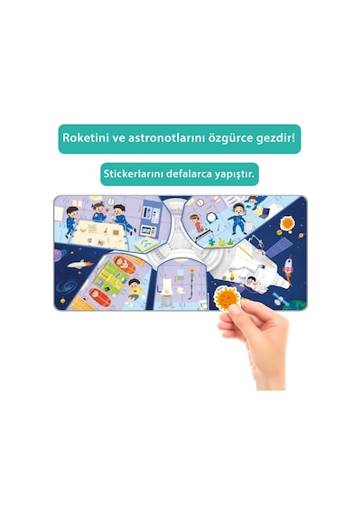 Tükenmeyen Jöle Sticker Kitabı Uzay İstasyonu