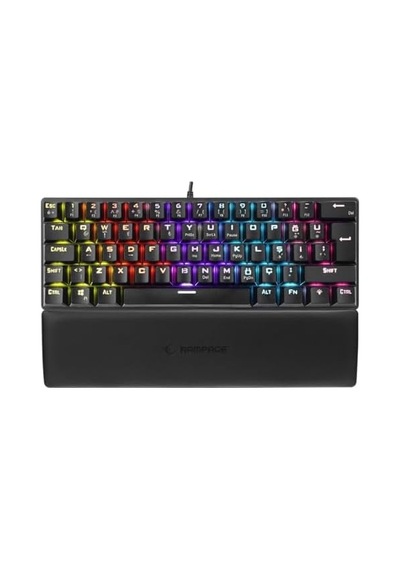 Ally K11 Siyah Rainbow Q Bilek Destekli Red Switch Gaming Oyuncu Klavye
