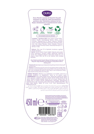 Moods Lavanta & Yasemin Duş Jeli 4x450ML Diğer
