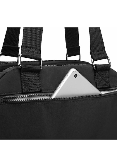 Smart Bags Orta Boy Çok Cepli Su Geçirmez Hafif Krınkıl Kumaş Kadın Omuz Çantası Lacivert