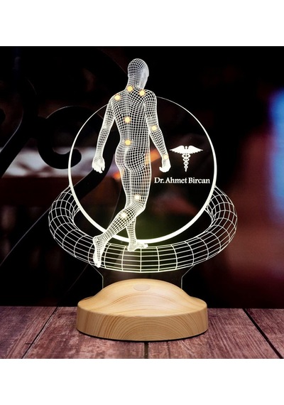 Tedavi Doktoru Fizyoterapist Ortopedi Doktoru Hediyesi 3d Led Lamba Diğer