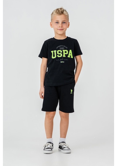 U.s. Polo Assn. Erkek Çocuk Siyah Bermuda Takım Siyah
