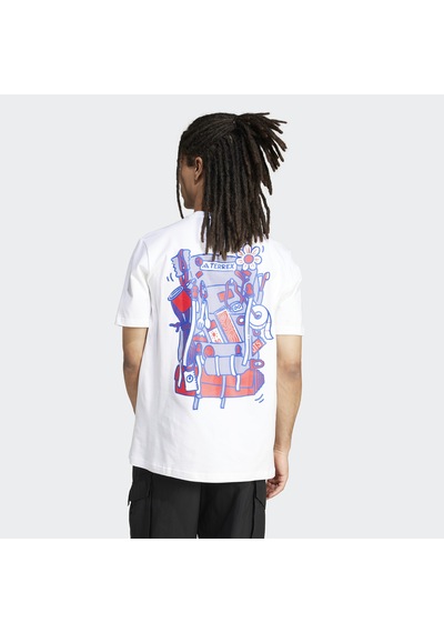 Adidas Terrex Graphic Erkek Beyaz T-shirt Jı9164 Beyaz